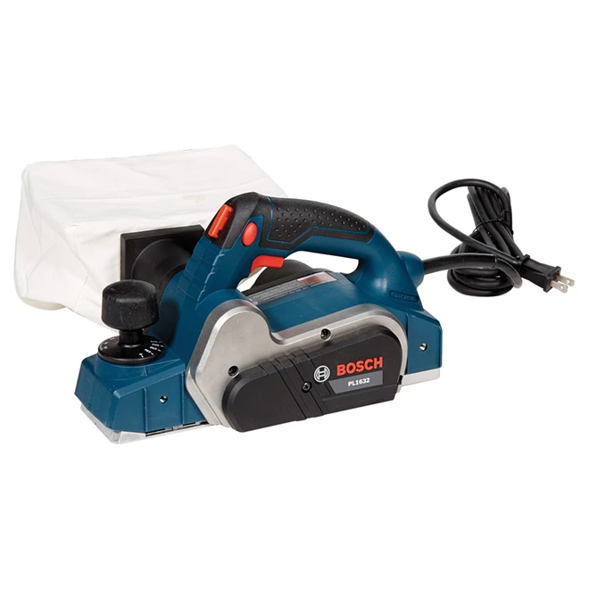 Bosch 3 1/4-in Corded Handheld Planer - 6.5-Amp Motor - 16500 RPM - Dual-Mount Guide Fence - Ambidextrous Lock-Off 2 Bosch 3 1/4-in Corded Handheld Planer - 6.5-Amp Motor - 16500 RPM - Dual-Mount Guide Fence - Ambidextrous Lock-Off - Image 2