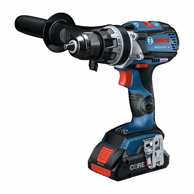 Bosch 18V Brushless 1/2-in. Drill/Driver Kit With 2 CORE18V 4.0 Ah Compact Batteries 1 Bosch 18V Brushless 1/2-in. Drill/Driver Kit With 2 CORE18V 4.0 Ah Compact Batteries