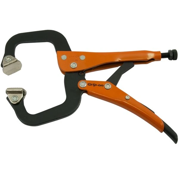 Grip-on 6-in Welding C-Clamp With Swivel Pad Locking Pliers 2 Grip-on 6-in Welding C-Clamp With Swivel Pad Locking Pliers - Image 2
