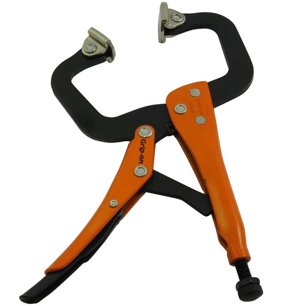 Grip-on 6-in Welding C-Clamp With Swivel Pad Locking Pliers 4 Grip-on 6-in Welding C-Clamp With Swivel Pad Locking Pliers - Image 4