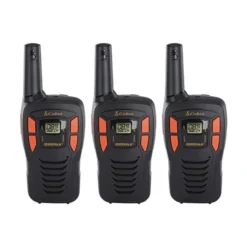 Cobra Black/Orange 26 Km Range Two-Way Radio - Set Of 3