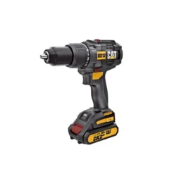Cat 18 V 1/2-in Brushless Cordless Hammer Drill With 2 Batteries