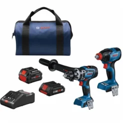 Bosch Connected-Ready Core 18V Lithium Ion Brushless 2-Tool Combo Kit (2 Batteries And 1 Charger Included)