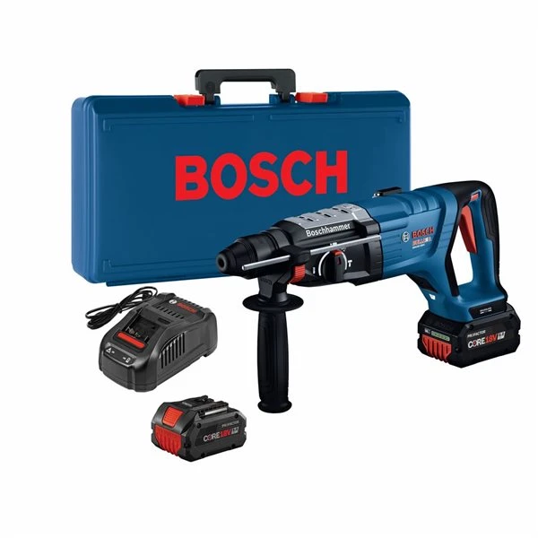Bosch Bulldog 2 Batteries 18 V 1 1/8-in SDS-Plus Rotary Hammer Kit 2 Bosch Bulldog 2 Batteries 18 V 1 1/8-in SDS-Plus Rotary Hammer Kit - Image 2