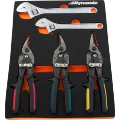 Dynamic Tools 6-Piece Aviation Snip & Adjustable Wrench Set With Tool Organizer -ToolPro Sales Store 332016312 AlternateImage2 l