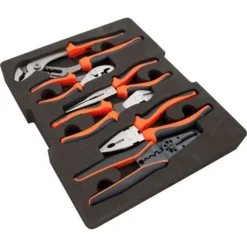 Dynamic Tools 7-Piece Pliers And Wire Stripper Set With Foam Tool Organizer -ToolPro Sales Store 332016319 AlternateImage2 l