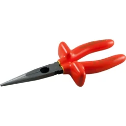 Gray Tools 6-1/4-in Needle Nose Straight Cutter Pliers, 2-in Jaw, 1000V Insulated