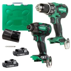 Metabo HPT 2-Tool 18V Li-Ion Brushless Power Tool Combo Kit With Hard Case (Charger And 2 Batteries Included) -ToolPro Sales Store 37815258 L