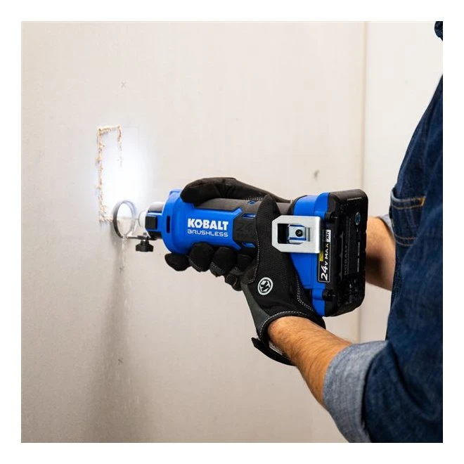 Kobalt 24-V Max Cordless Rotary Cut-Out Tool - Brushless Motor - Black And Blue - Bare Tool Without Battery 1 Kobalt 24-V Max Cordless Rotary Cut-Out Tool - Brushless Motor - Black And Blue - Bare Tool Without Battery