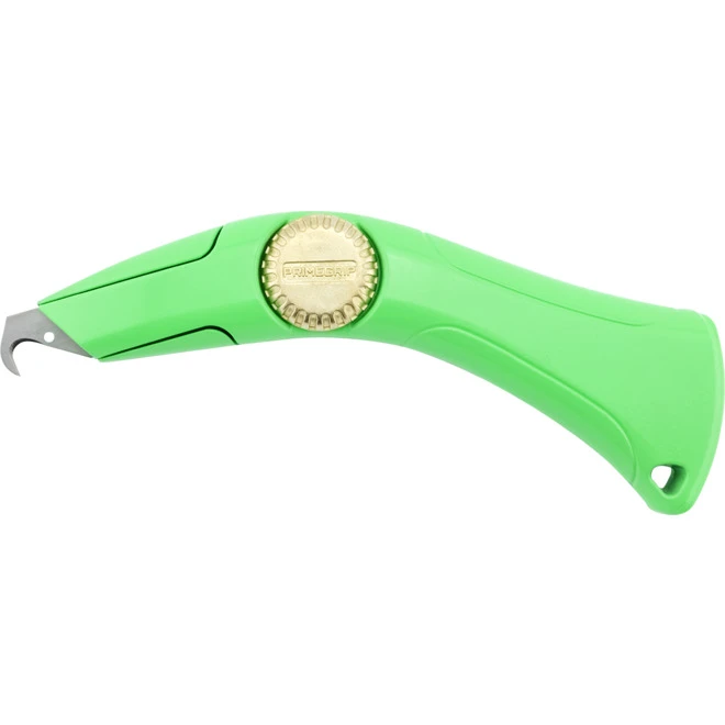 Primegrip Knuckle Saver Roofing Knife - 8-in - Aluminum - Fluorescent Green 1 Primegrip Knuckle Saver Roofing Knife - 8-in - Aluminum - Fluorescent Green