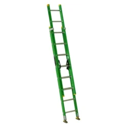 Louisville Ladder 16 Ft Fiberglass Extension Ladder, Load Capacity 225 Lbs. Type II Duty Rating