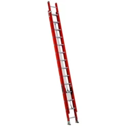 Louisville Ladder 28 Ft Fiberglass Extension Ladder, Load Capacity 225 Lbs. Type II Duty Rating