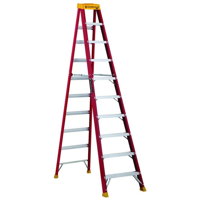 Louisville Ladder 10 Ft Fiberglass Step Ladder, Load Capacity 300 Lbs. Type IA Duty Rating 1 Louisville Ladder 10 Ft Fiberglass Step Ladder, Load Capacity 300 Lbs. Type IA Duty Rating