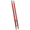 Louisville Ladder 24 Ft Fiberglass Extension Ladder, Load Capacity 225 Lbs. Type II Duty Rating