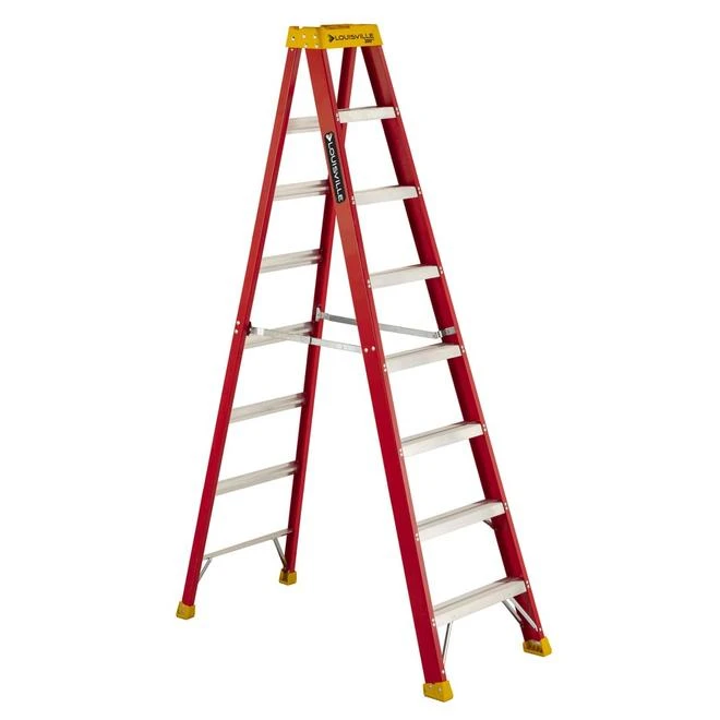 Louisville Ladder 8 Ft Fiberglass Step Ladder, Load Capacity 300 Lbs. Type IA Duty Rating 1 Louisville Ladder 8 Ft Fiberglass Step Ladder, Load Capacity 300 Lbs. Type IA Duty Rating