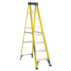 Louisville Ladder 8 Ft Fiberglass Step Ladder, Load Capacity 250 Lbs. Type I Duty Rating