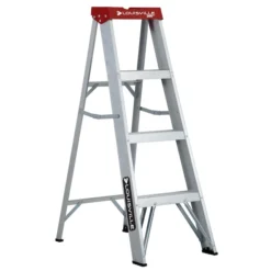 Louisville Aluminum 4-ft Stepladder - 200 Lb. Rated Capacity - CSA Certified
