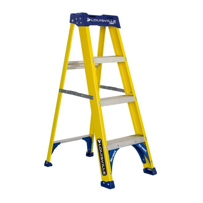 Louisville Louisville Ladder 4 Ft Fiberglass Step Ladder, Load Capacity 250 Lbs. Type I Duty Rating 1 Louisville Louisville Ladder 4 Ft Fiberglass Step Ladder, Load Capacity 250 Lbs. Type I Duty Rating