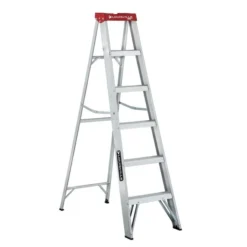 Louisville Ladder 6 Ft Aluminum Step Ladder, Load Capacity 200 Lbs. Type III Duty Rating