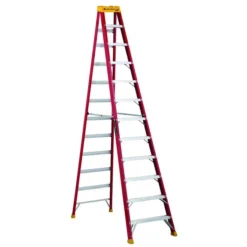 Louisville Ladder 12 Ft Fiberglass Step Ladder, Load Capacity 300 Lbs. Type IA Duty Rating