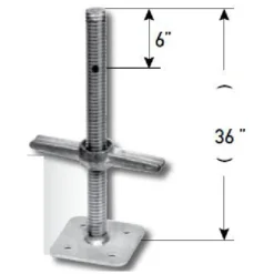 MetalTech Screw Jack - 36-in L - Galvanized Steel