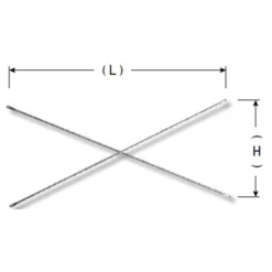 MetalTech 13.5-lb Cross Brace - Rust-Resistant - Steel - 10-ft L X 2-ft H