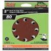 Rust-Oleum Gator Gatorpower Hook And Loop Sanding Discs - 5-in Dia - 8 Holes - 80 Grit - 15 Per Pack