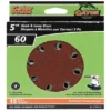 Rust-Oleum Gator Sanding Discs - Fibre - 60 Grit - 8-Hole - 15-Pack