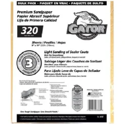 Gator Fine Premium Sandpaper 320 Grit - 120/Pack