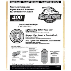 Gator Fine Premium Sandpaper 400 Grit - 120/Pack