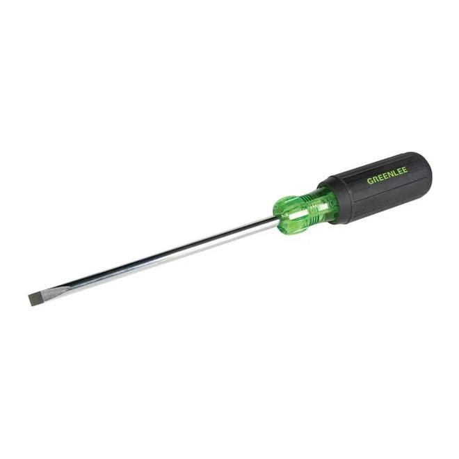 Greenlee 1/4-in Cabinet Tip 6-in Flat Screwdriver 1 Greenlee 1/4-in Cabinet Tip 6-in Flat Screwdriver