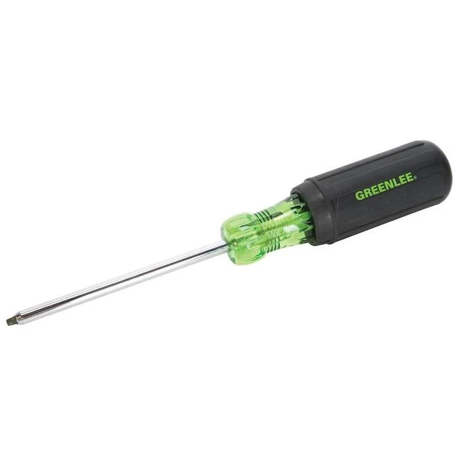 Greenlee #2 Square Recess 4-in Screwdriver 1 Greenlee #2 Square Recess 4-in Screwdriver
