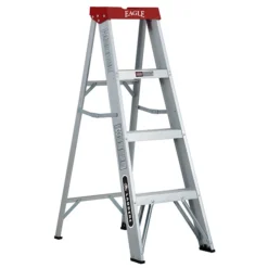 Eagle Stepladder - Load Capacity 200-lb - 4-ft H - Professional - Aluminum
