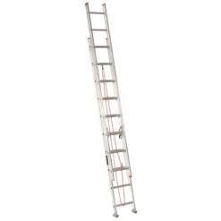 Eagle Extension Ladder - Load Capacity 200-lb - Aluminum - 20-ft - Residential - Slip Resistant Feet