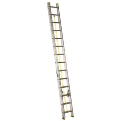 Eagle Aluminum Extension Ladder - Gravity-Fed Locks - Slip Resistant - 28-ft H X 17-in W