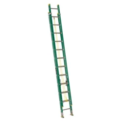 Eagle Fiberglass Extension Ladder - 225-lb Load Capacity - 24-ft H X 17-in W - Slip Resistant